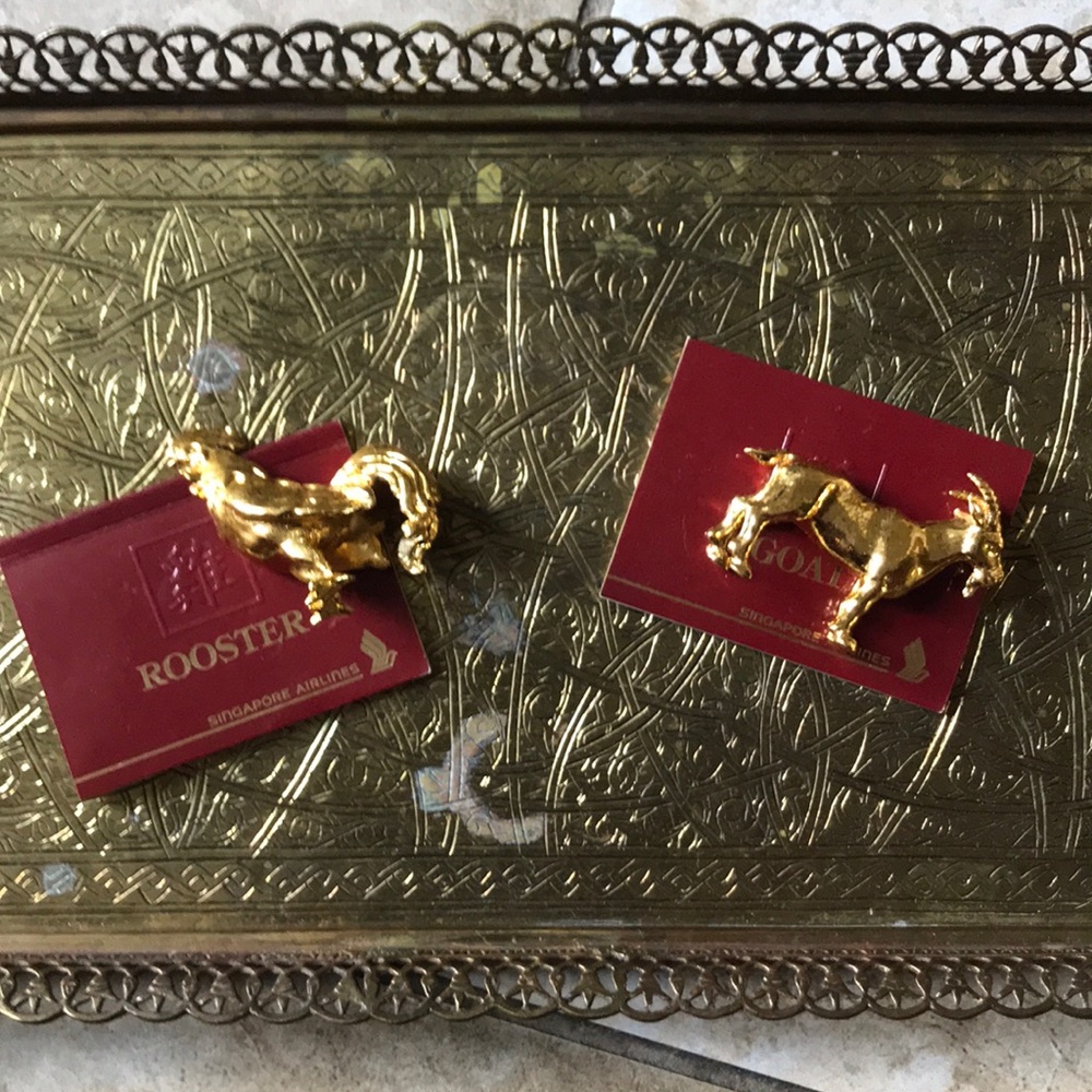 Gold Plated Chinese zodiac Figurines